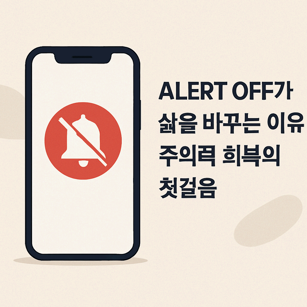 알림 OFF가 삶을 바꾸는 이유 : 주의력 회복의 첫걸음