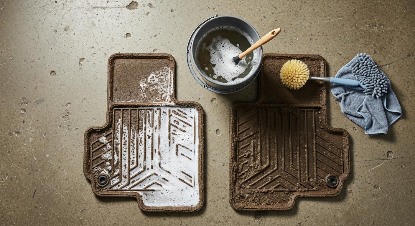 바닥매트 청소하는법