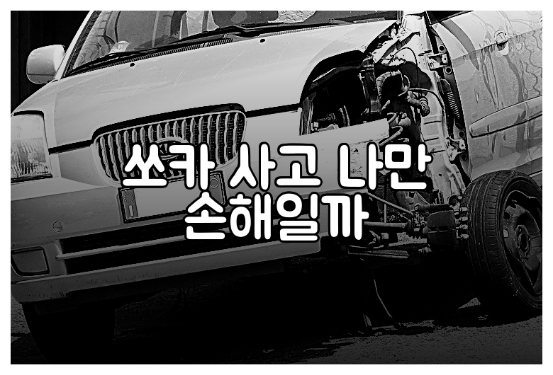 쏘카 사고 나만 손해일까