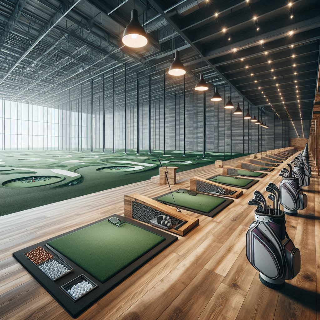 실내골프연습장 배경