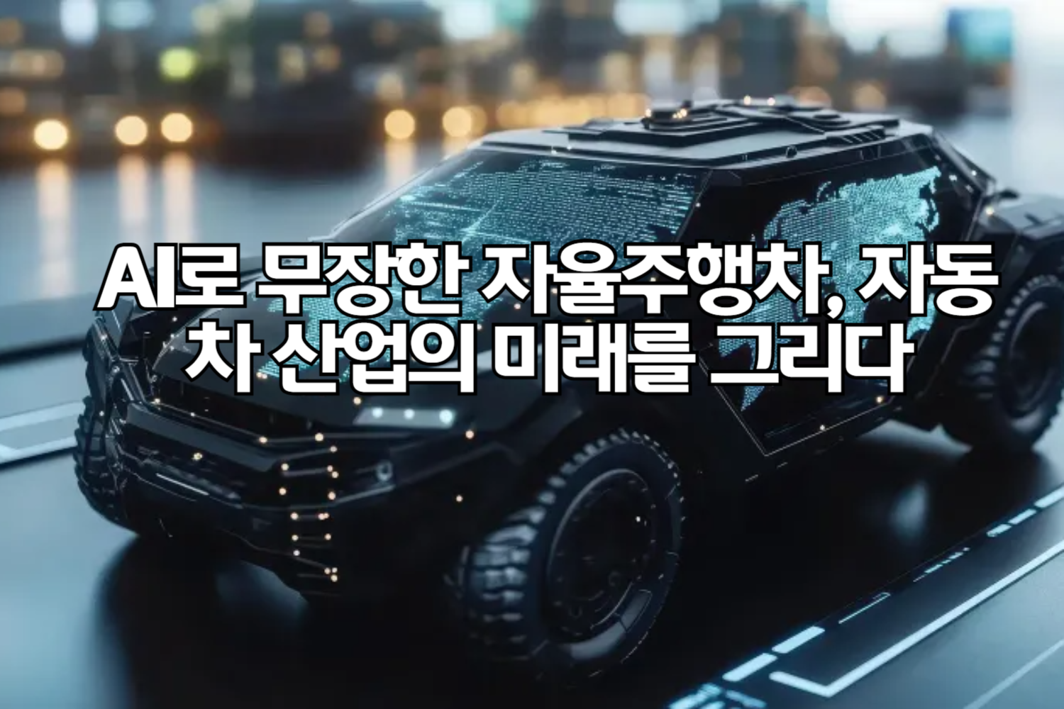 AI로 무장한 자율주행차, 자동차 산업의 미래를 그리다