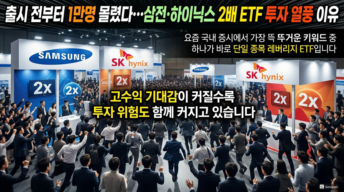 출시 전부터 1만명 몰렸다…‘삼전·하이닉스 2배 ETF’ 투자 열풍 이유