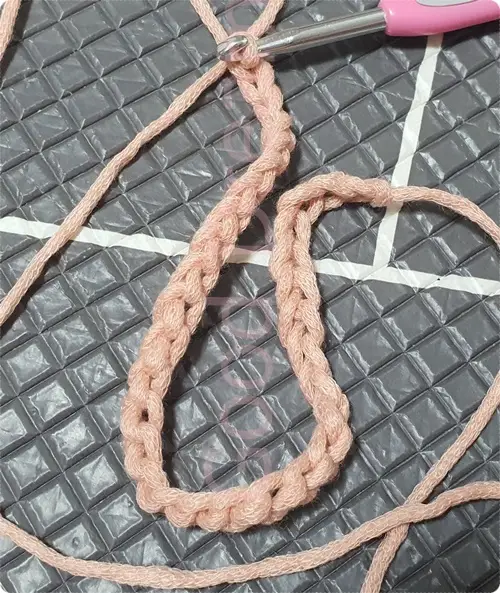 디어크로쉐 DIY 진달래꽃 리본 가방