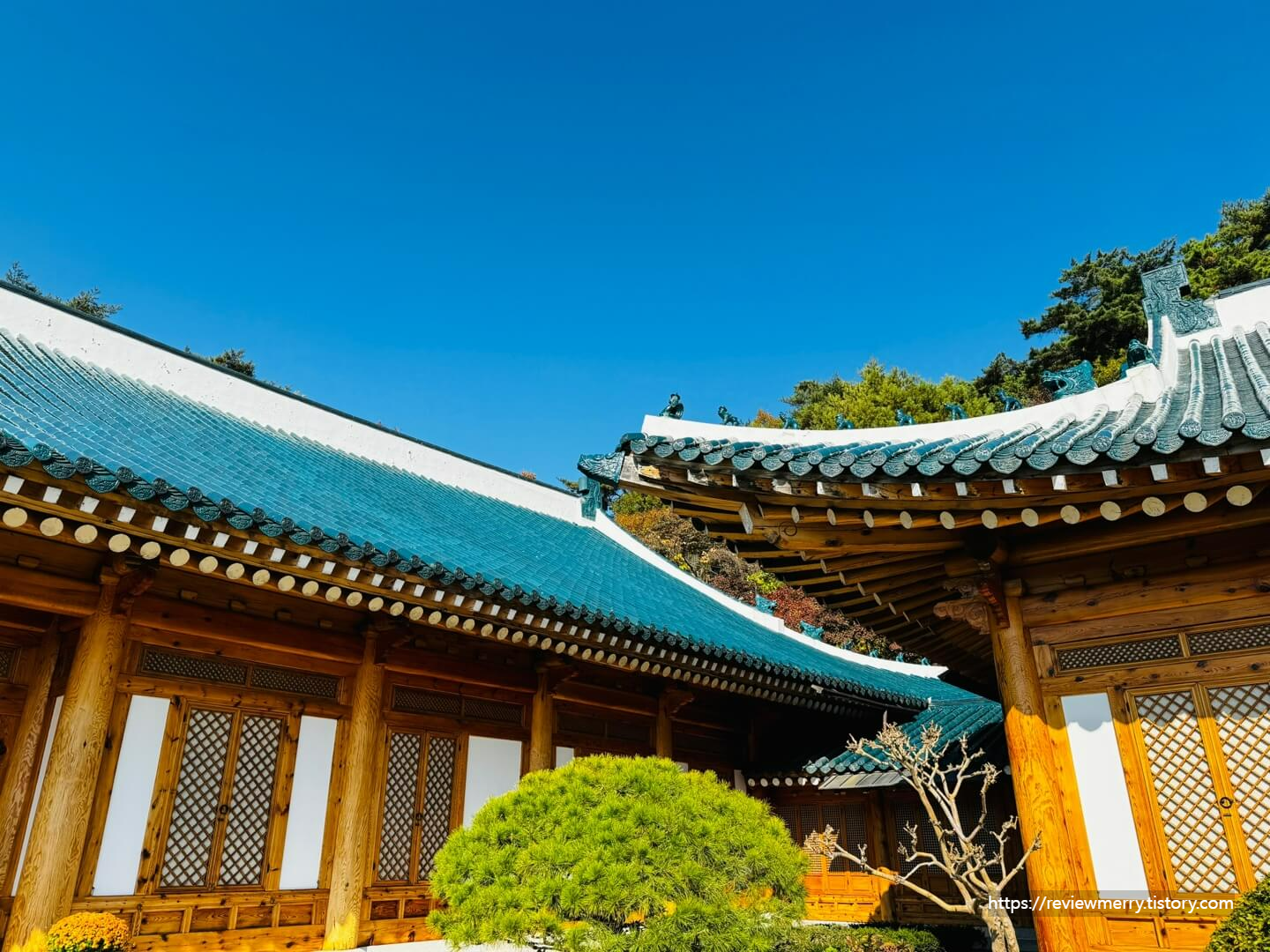 관저 내부 지붕