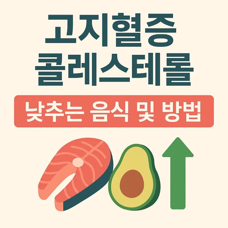 '고지혈증 콜레스테롤에 좋은 음식' 문구가 들어간 썸네일