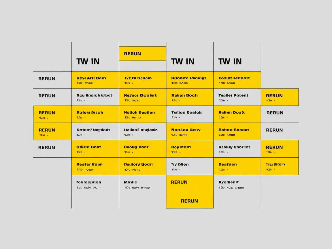 3. 재방송 편성표 확인 🕒