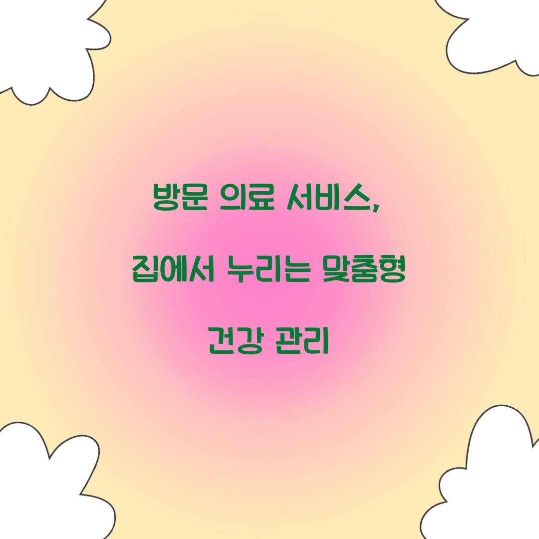방문 의료 서비스