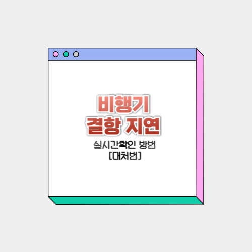 비행기-결항
