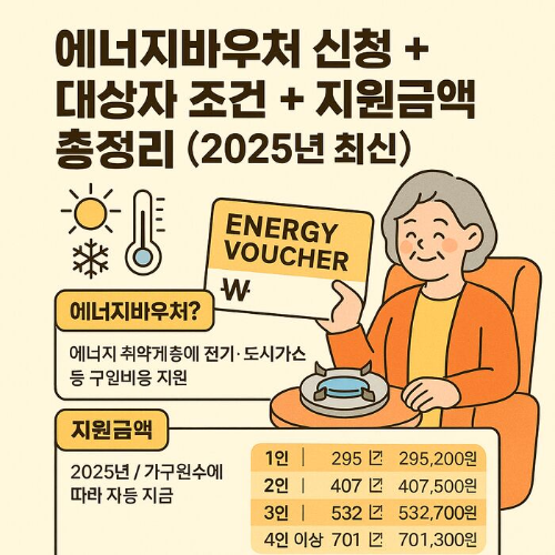 2025년 에너지바우처 신청 방법 (+지원 대상부터 신청 기간까지)