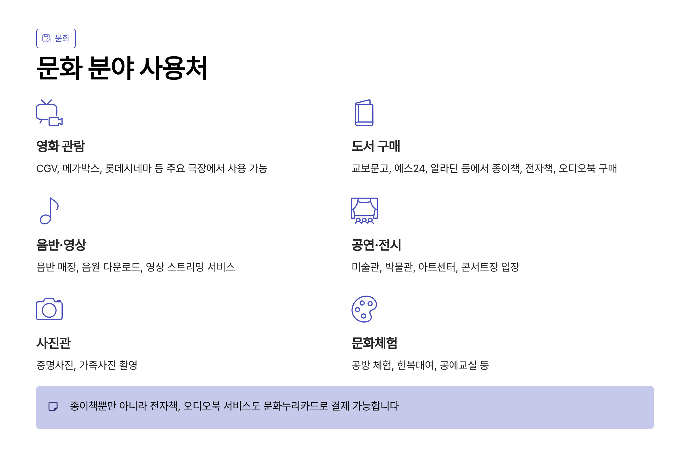 문화누리카드 사용처 확인