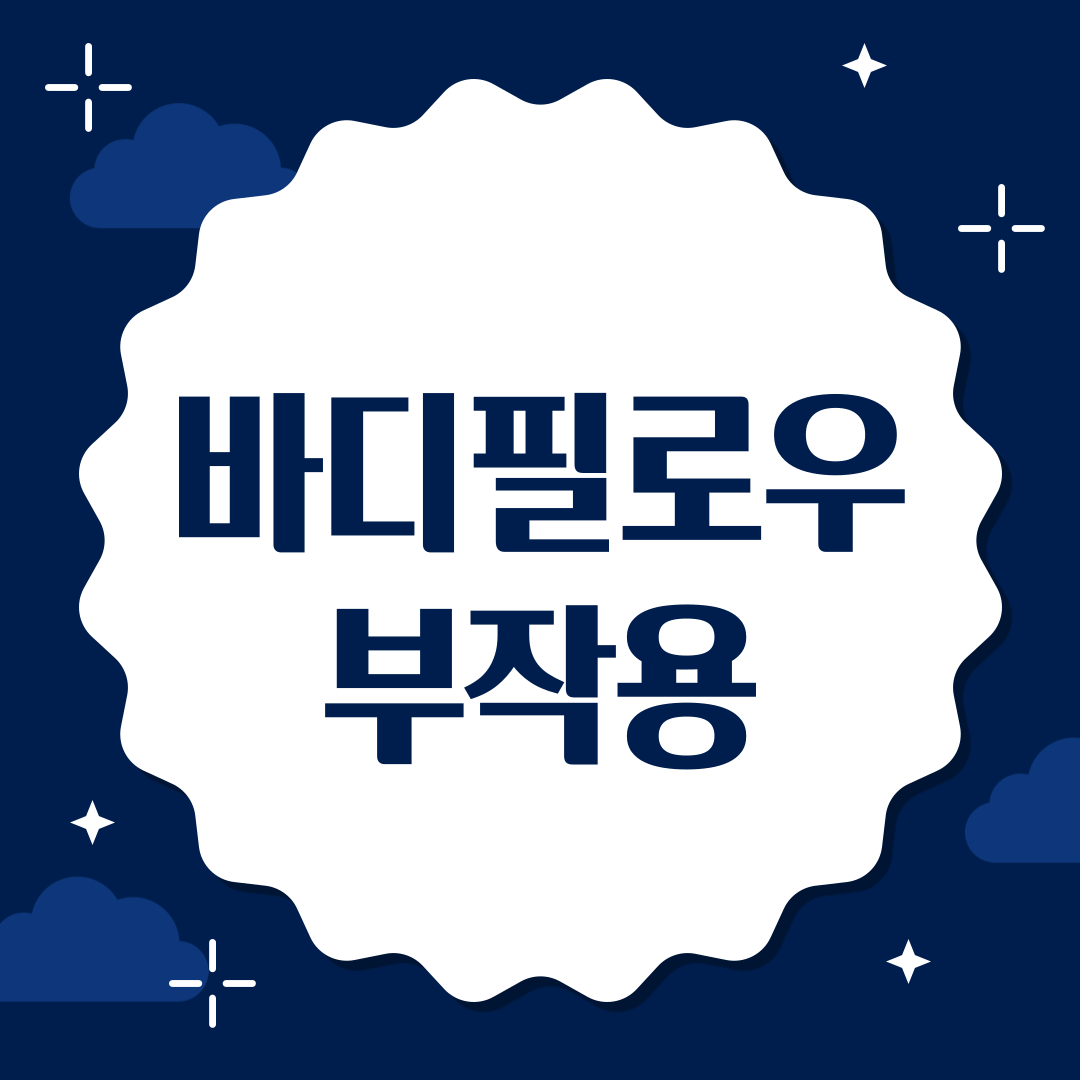 바디필로우 부작용 대표이미지