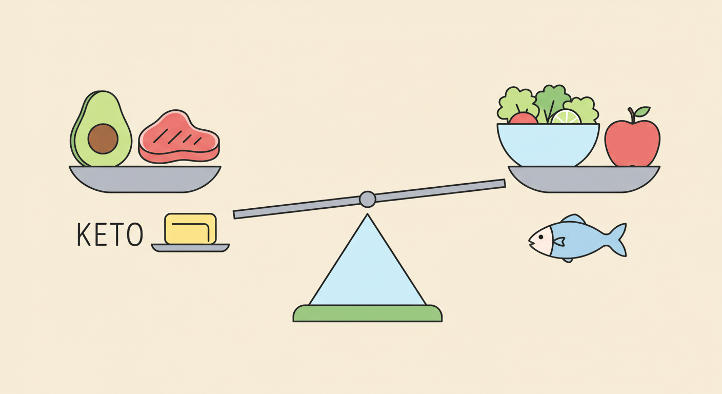 케토 vs 저칼로리 식단