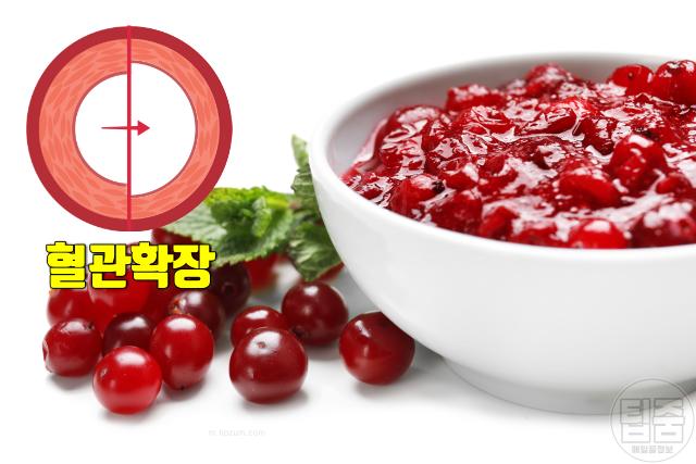 약 없이 혈압 낮추는 과일 크랜베리