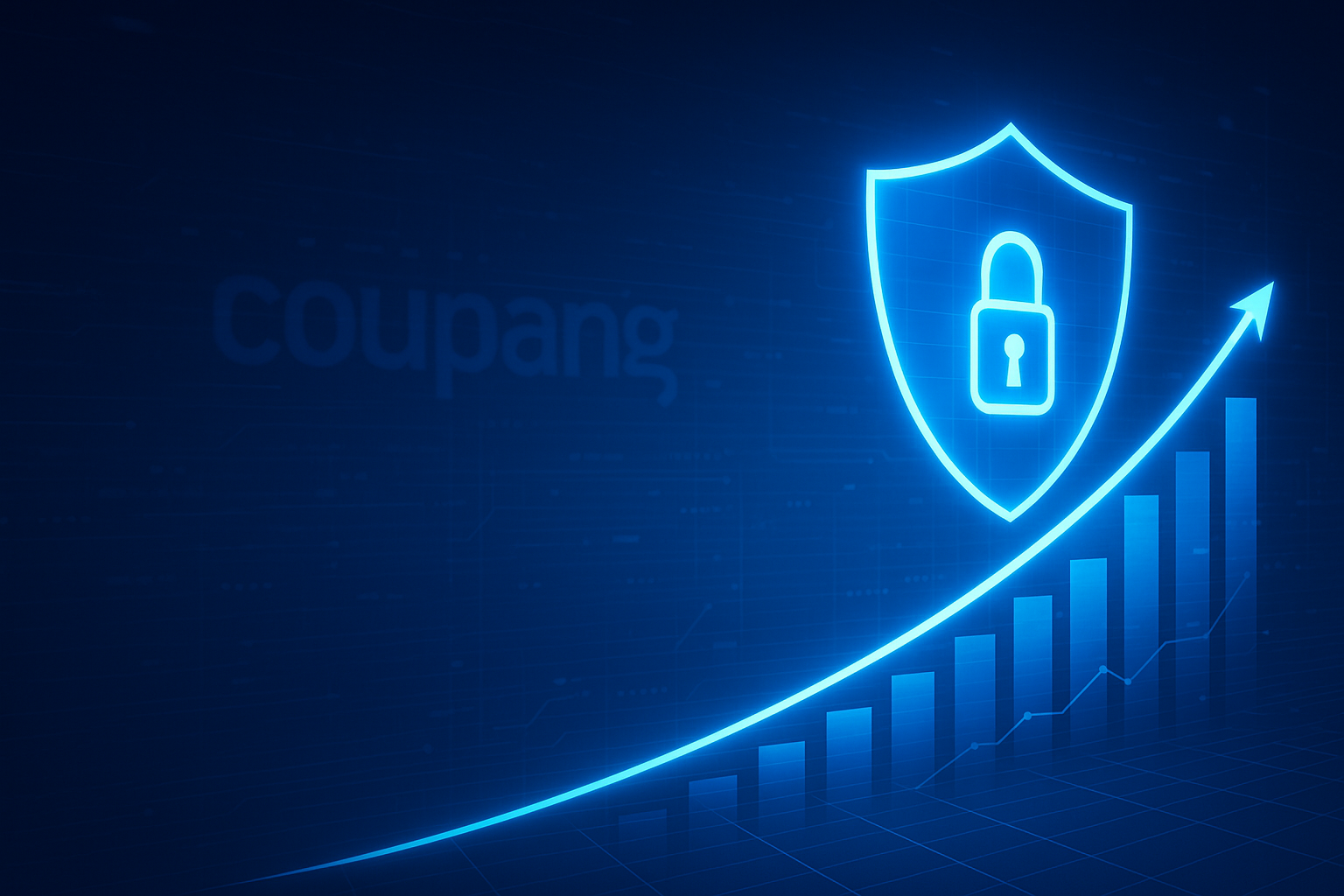 사이버보안 주가 상승 그래프 이미지