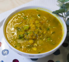 닭이 들어간 호박죽