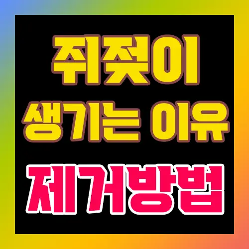 쥐젖이 생기는 이유 제거 방법