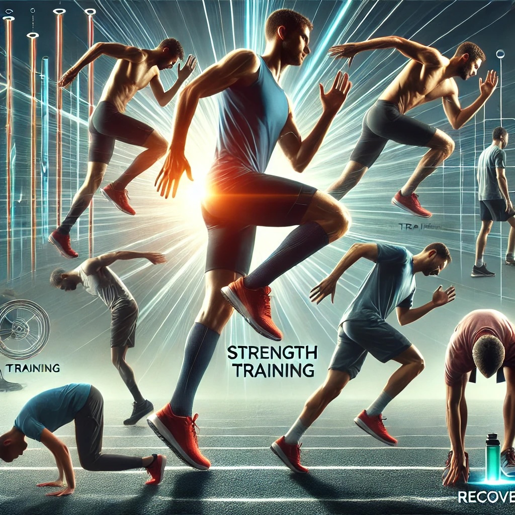 러닝 속도를 높이는 다양한 방법을 보여주는 이미지 사진