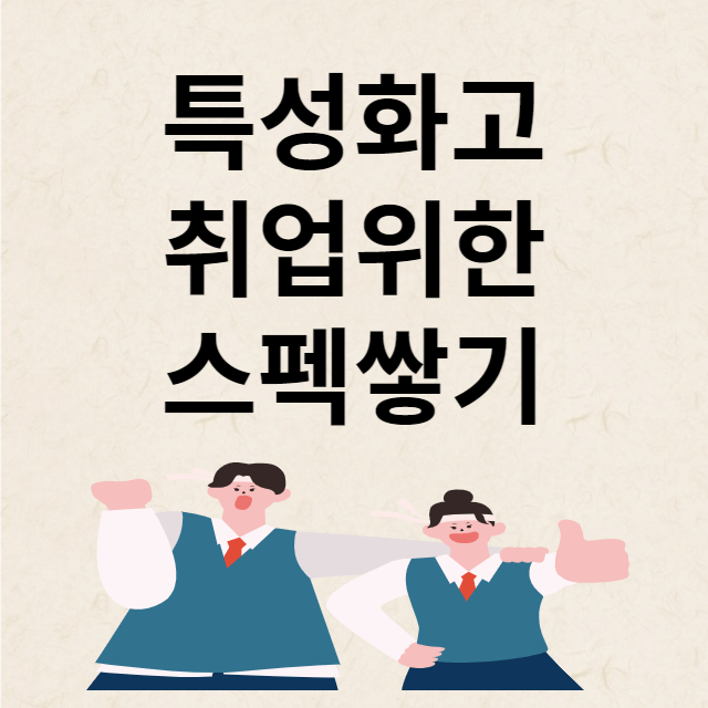 고졸취업생 스펙