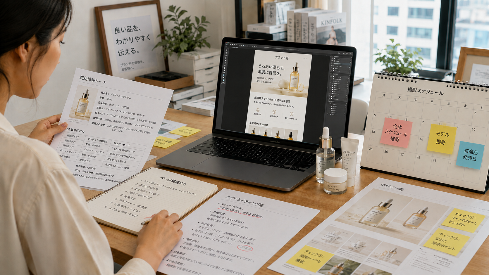 一つのLPを作るために様々な業務が必要な状況