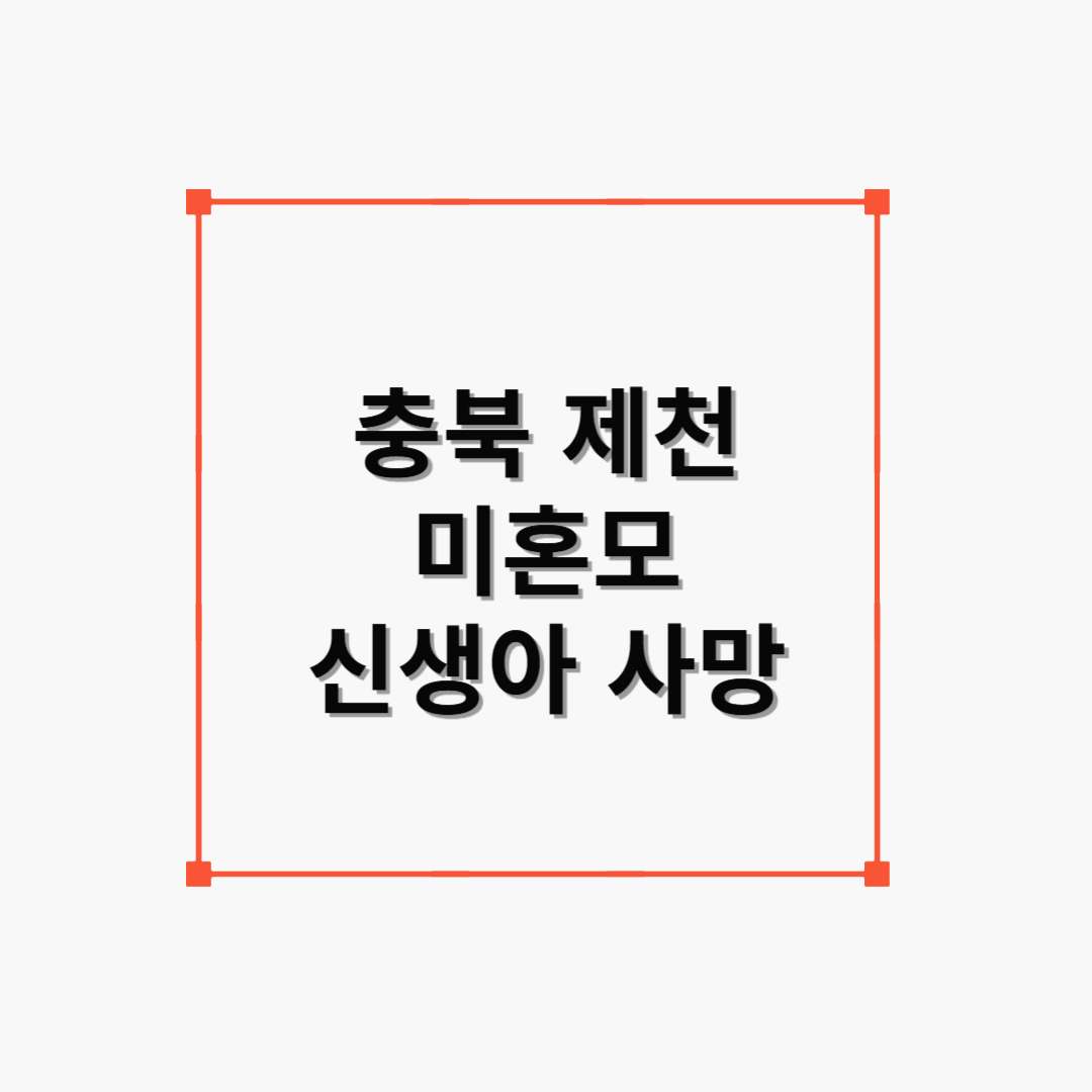 제천 20대 미혼모, 화장실서 출산… 신생아 끝내 숨져