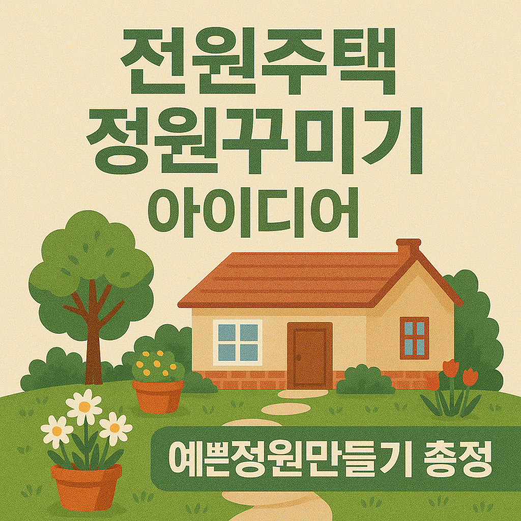 전원주택 정원꾸미기 아이디어