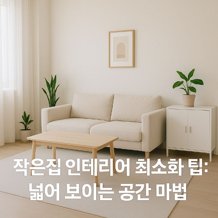 작은집 인테리어 최소화 팁: 넓어 보이는 공간 마법