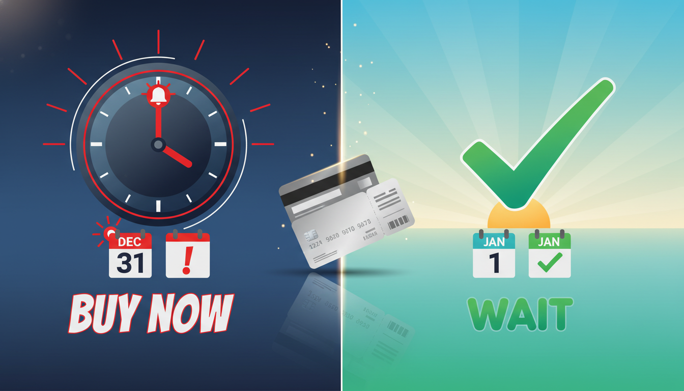 월말 결제와 월초 결제 타이밍을 직관적으로 비교하는 일러스트