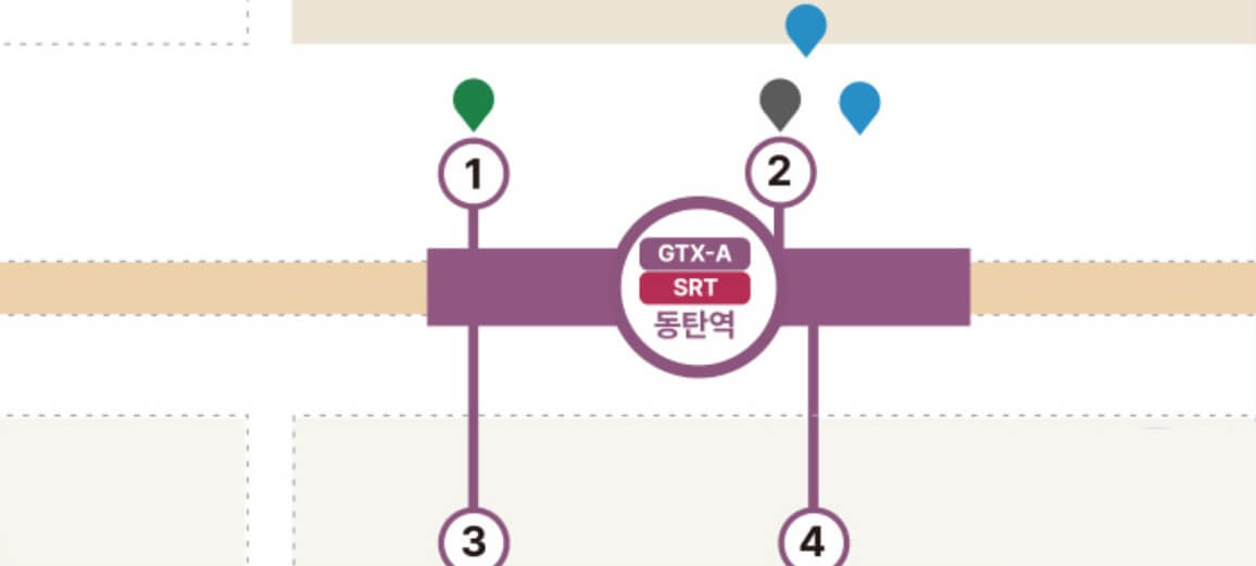 동탄역 출구 정보