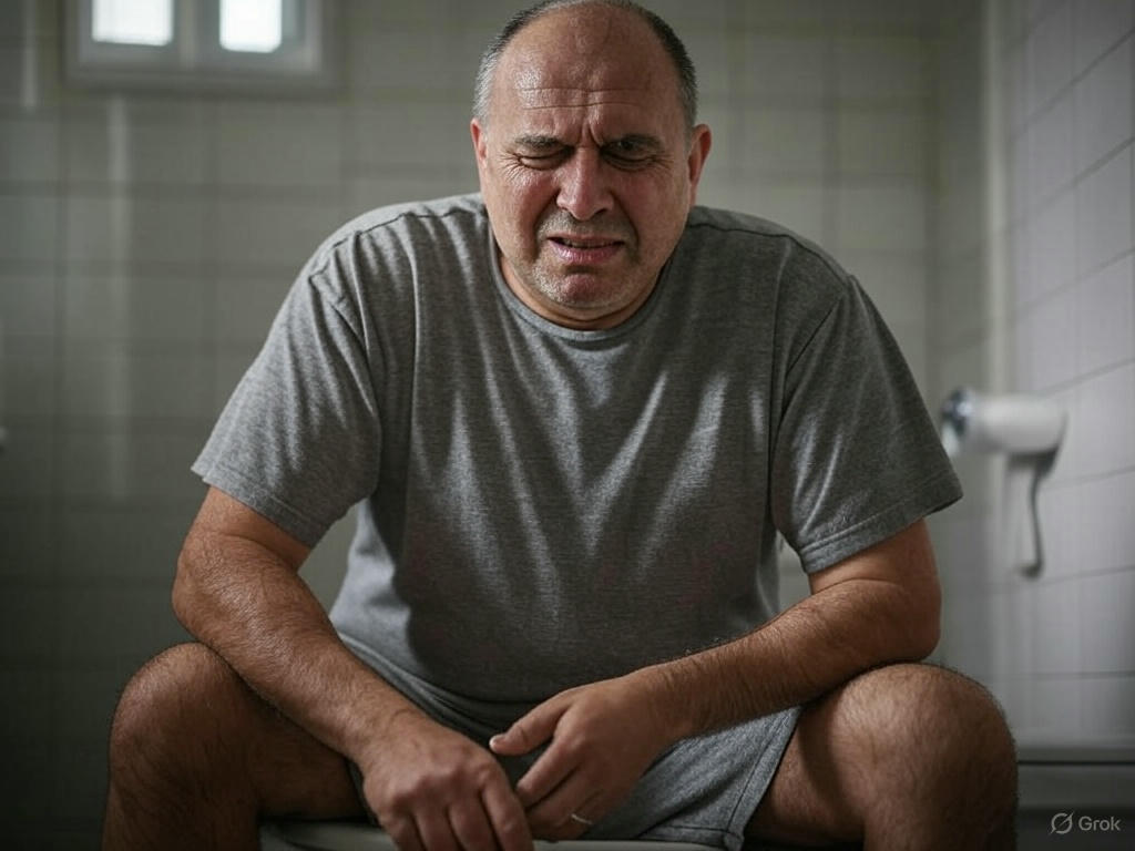 복통을 호소하는 아저씨