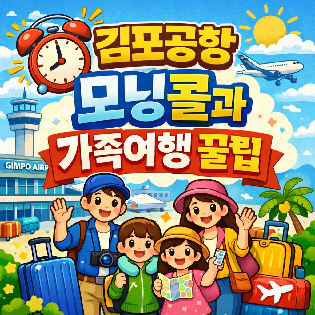 김포공항 모닝콜과 가족여행 꿀팁