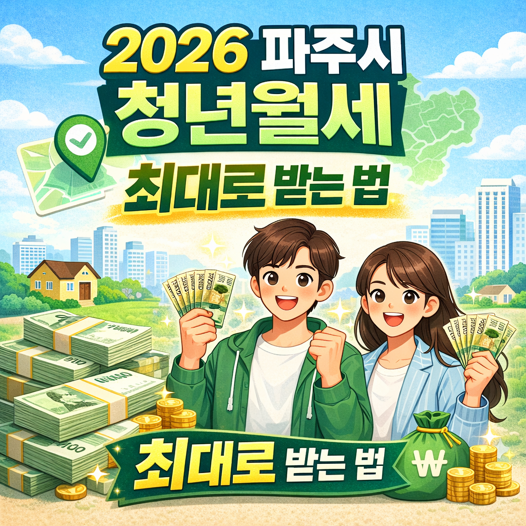 2026 파주시 청년월세 지원금 신청하러 가기