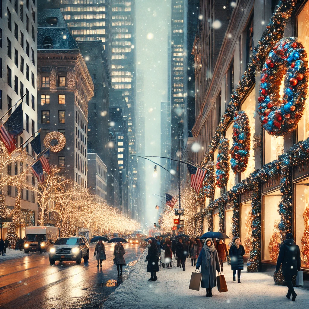 잊지 못할 크리스마스 여행지 Best5 추천 - 3. 미국, 뉴욕 – 화려한 크리스마스의 상징 - 3.3 5번가 크리스마스 장식과 쇼핑 크리스마스 여행