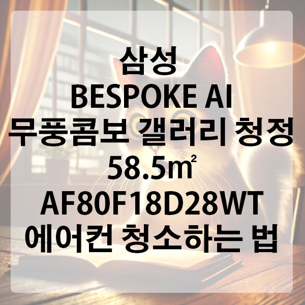 삼성 BESPOKE AI 무풍콤보 갤러리 청정 58.5㎡ AF80F18D28WT 에어컨 청소하는 법