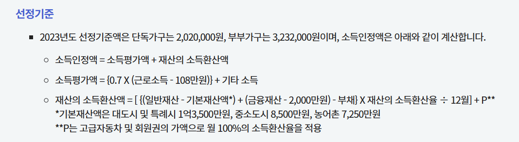 기초연금 수급자격, 금액