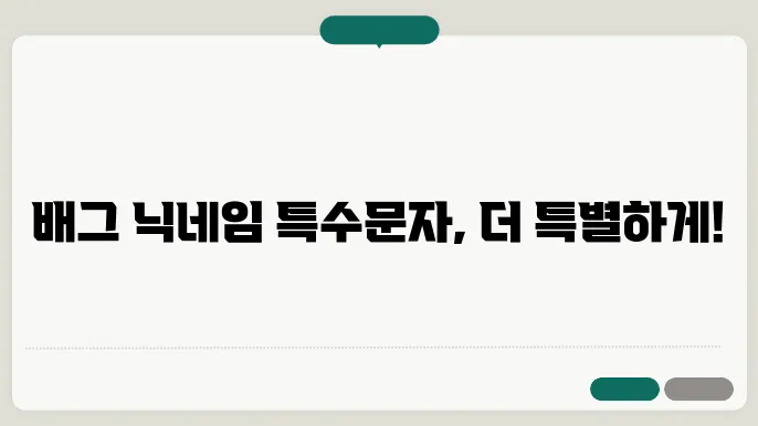 배그 특수문자