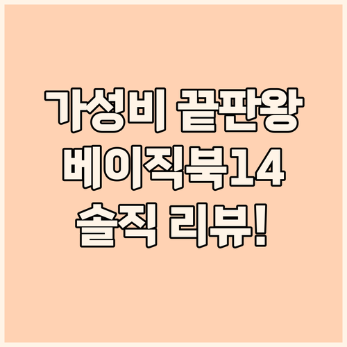 가성비 노트북 끝판왕 베이직스 202..