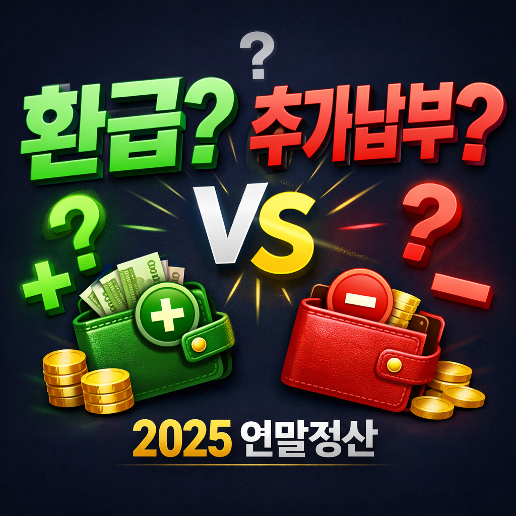 2025 연말정산 환급 vs 추가납부|지금 확인 안 하면 늦습니다
2025연말정산,연말정산환급,연말정산추가납부,직장인세금,연말정산체크리스트,환급받는법,연말정산꿀팁,월급세금,국세청연말정산,세액공제