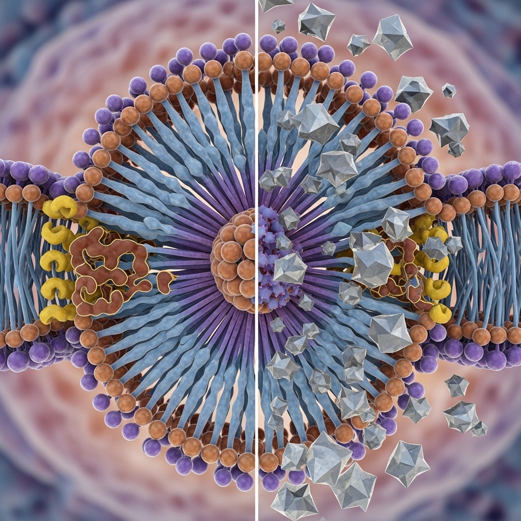 트랜스지방이 세포막을 경직시켜 노화를 촉진하는 과정