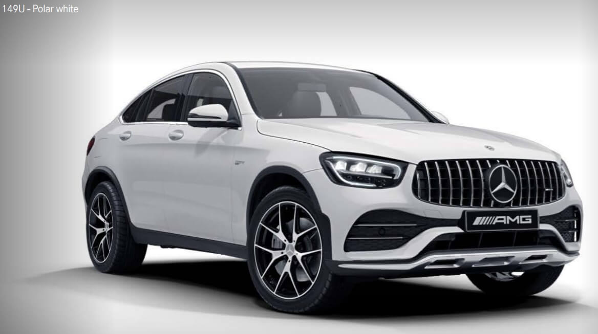 Polar white(색상 코드 : 149) AMG GLC Coupe 색상코드 - Polar white(색상 코드 : 149)