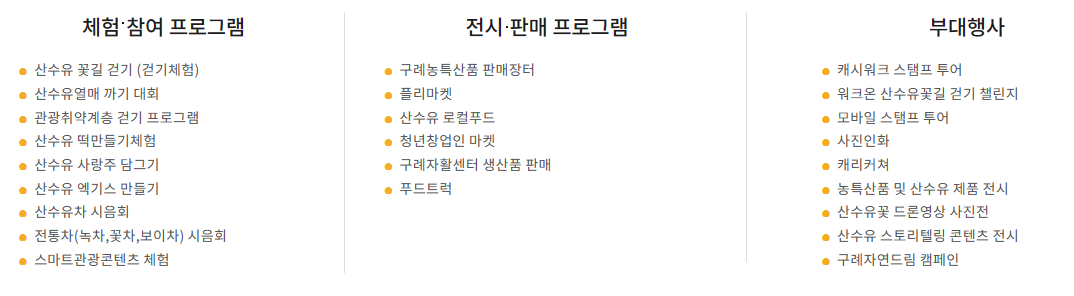 구례 산수유축제