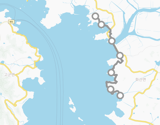 전남 해남군 명소 가볼만한곳 걷기좋은 둘레길 서해랑길 1, 2, 3코스