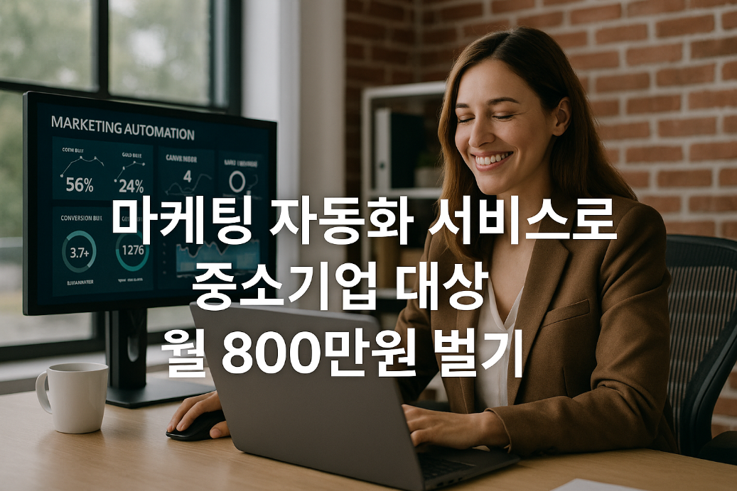 마케팅 자동화 서비스로 중소기업 대상 월 800만원 벌기