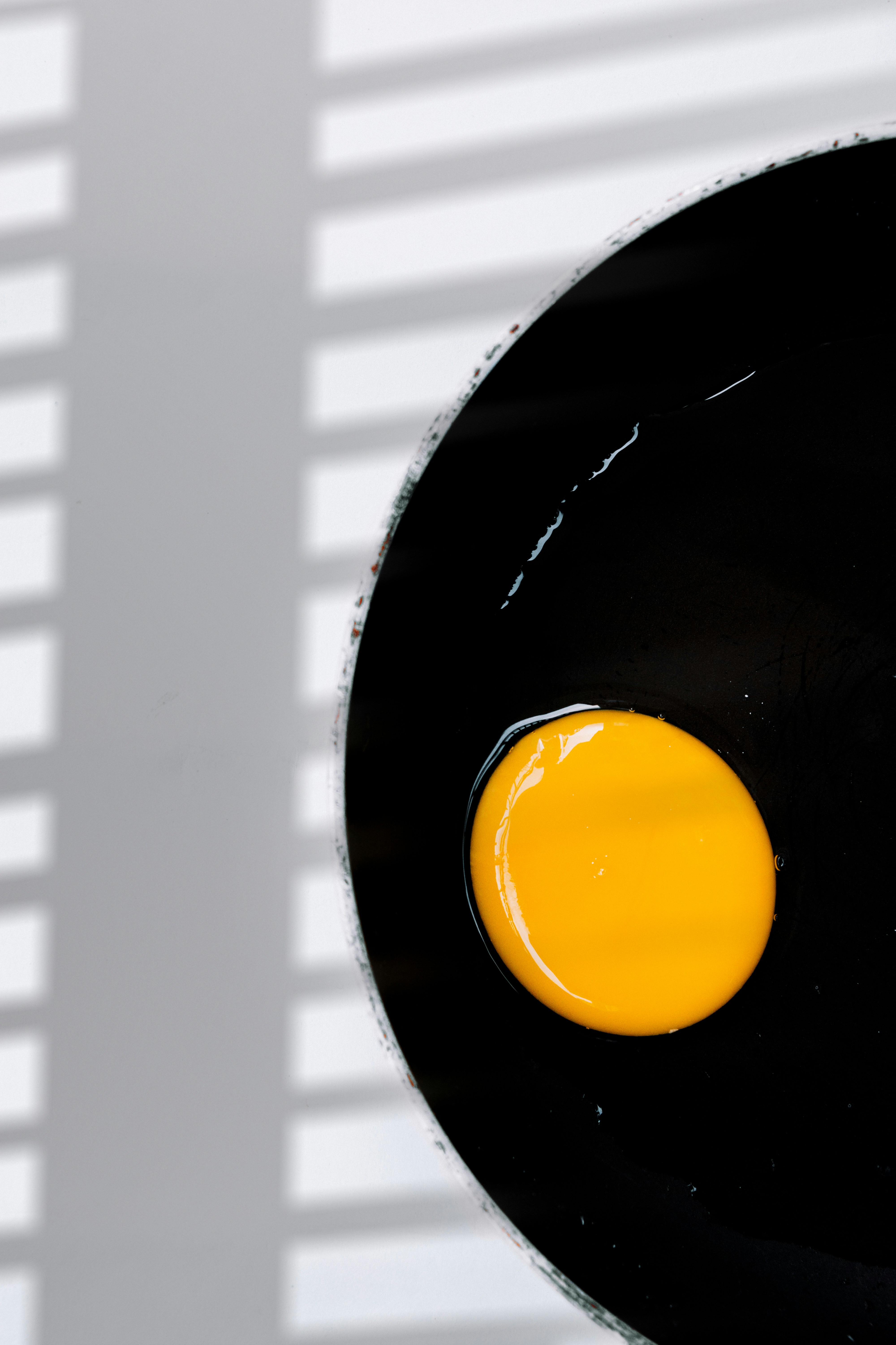 후라이팬에 노란자