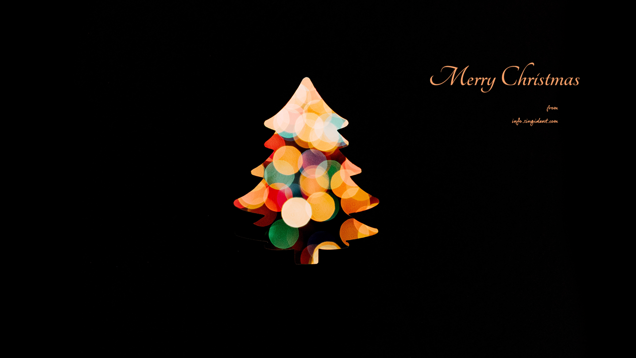 07 크리스마스 트리 불빛 C - Merry Christmas 크리스마스배경화면