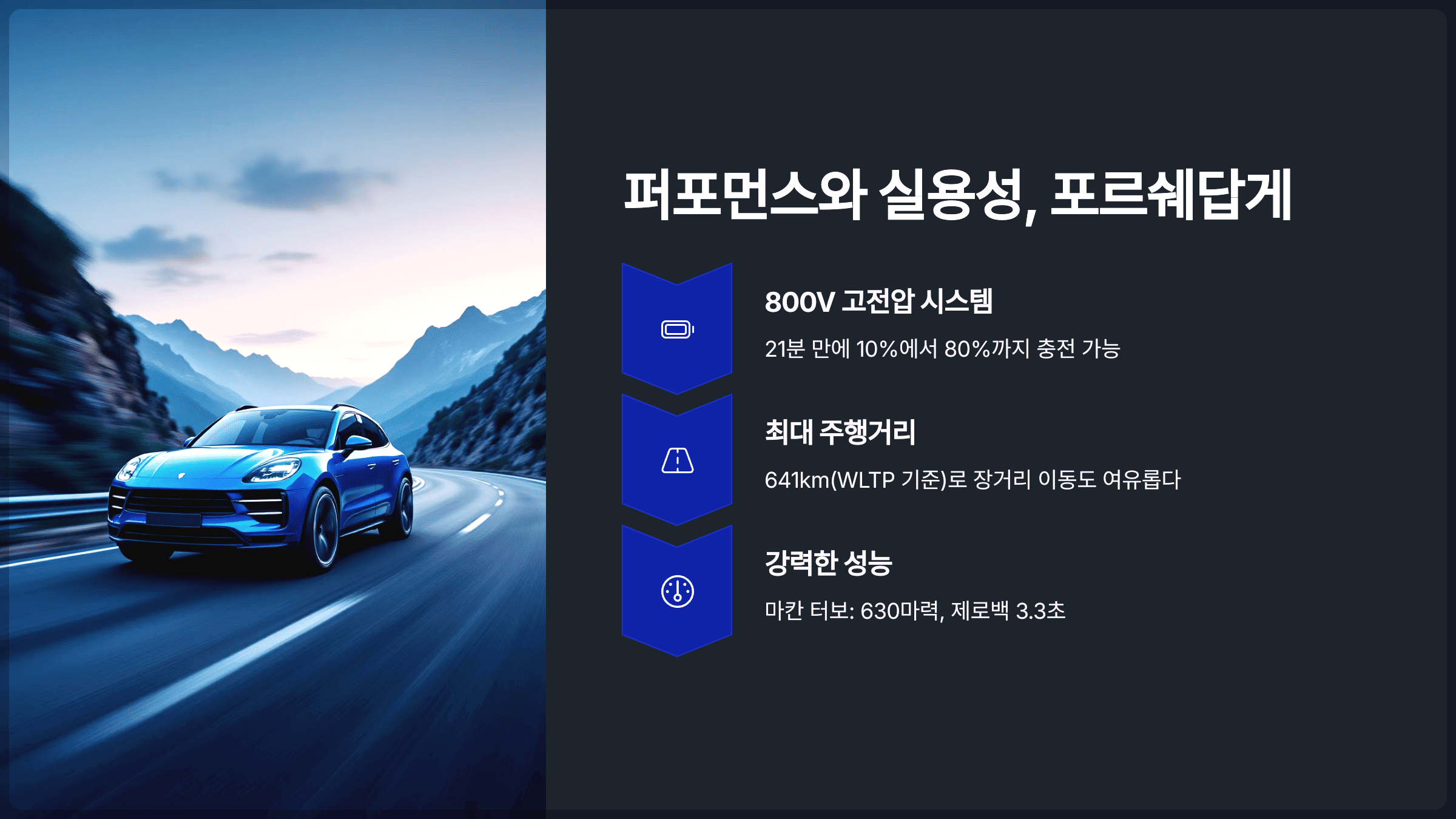 퍼포먼스와 실용성, 포르쉐답게