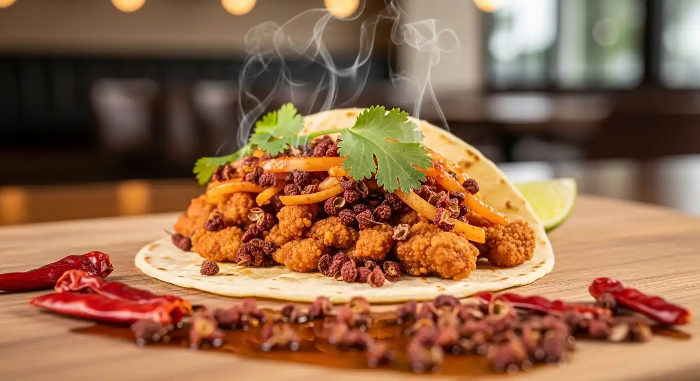 <img src="mala_taco_fusion_with_sanshool_and_capsaicin.webp" alt="사천 후추의 마비감과 멕시칸 칠리의 열감이 분자 수준에서 융합되어 감각을 증폭시키는 마라 타코 퓨전 요리를 표현한 이미지 입니다">