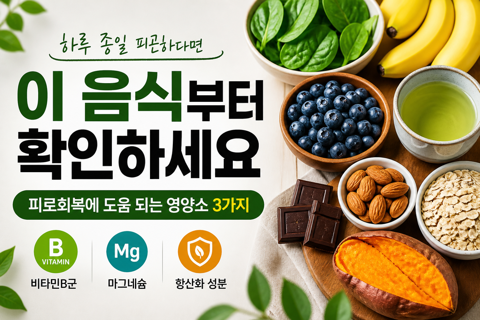 피로회복에 도움되는 성분