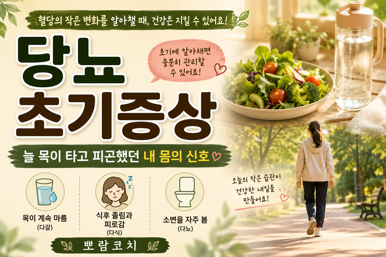 편안한 옷차림으로 아늑한 공원 산책로를 가볍게 걸어가고 있는 뒷모습