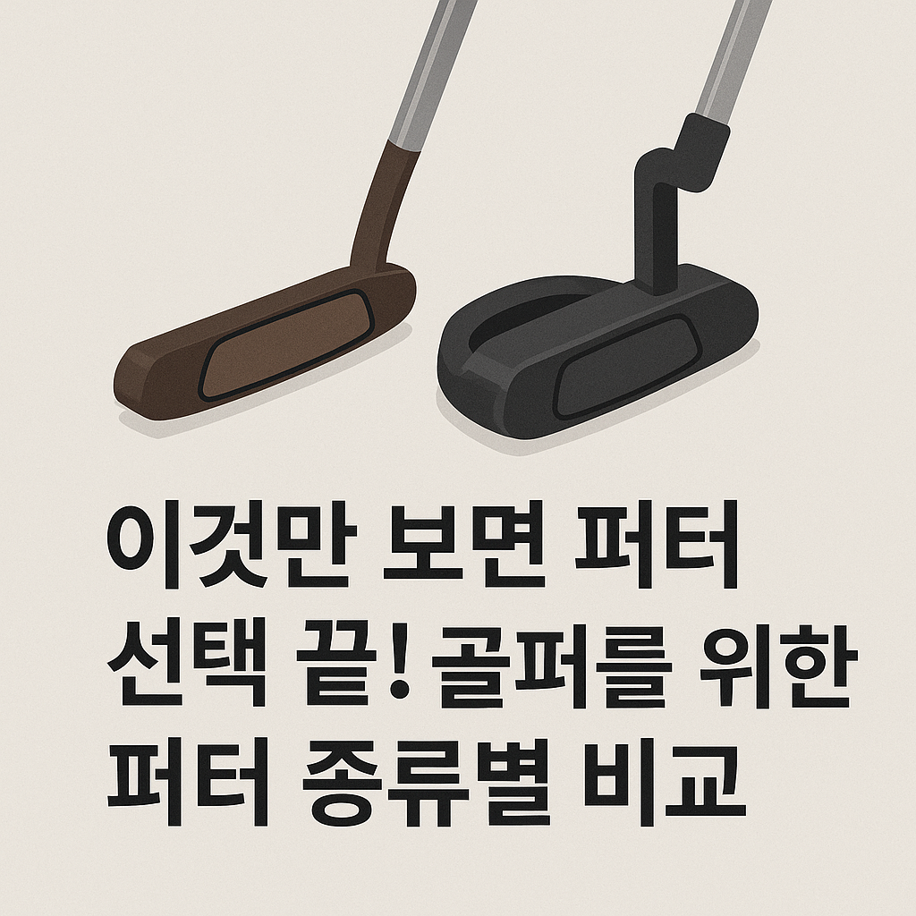 이것만 보면 퍼터 선택 끝! 골퍼를 위한 퍼터 종류별 비교
