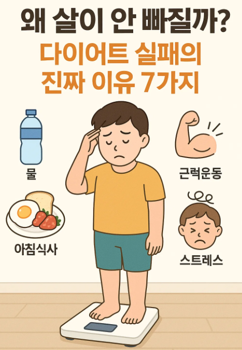 다이어트 실패의 과학적 원인 7가지